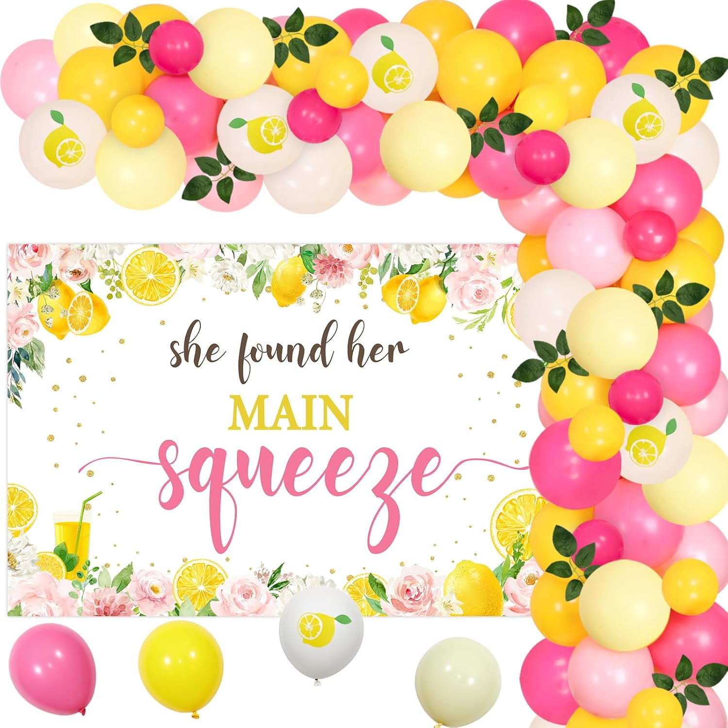 Lemon Bridal Shower Decorations, She Found Her Main Squeeze Decorations ...