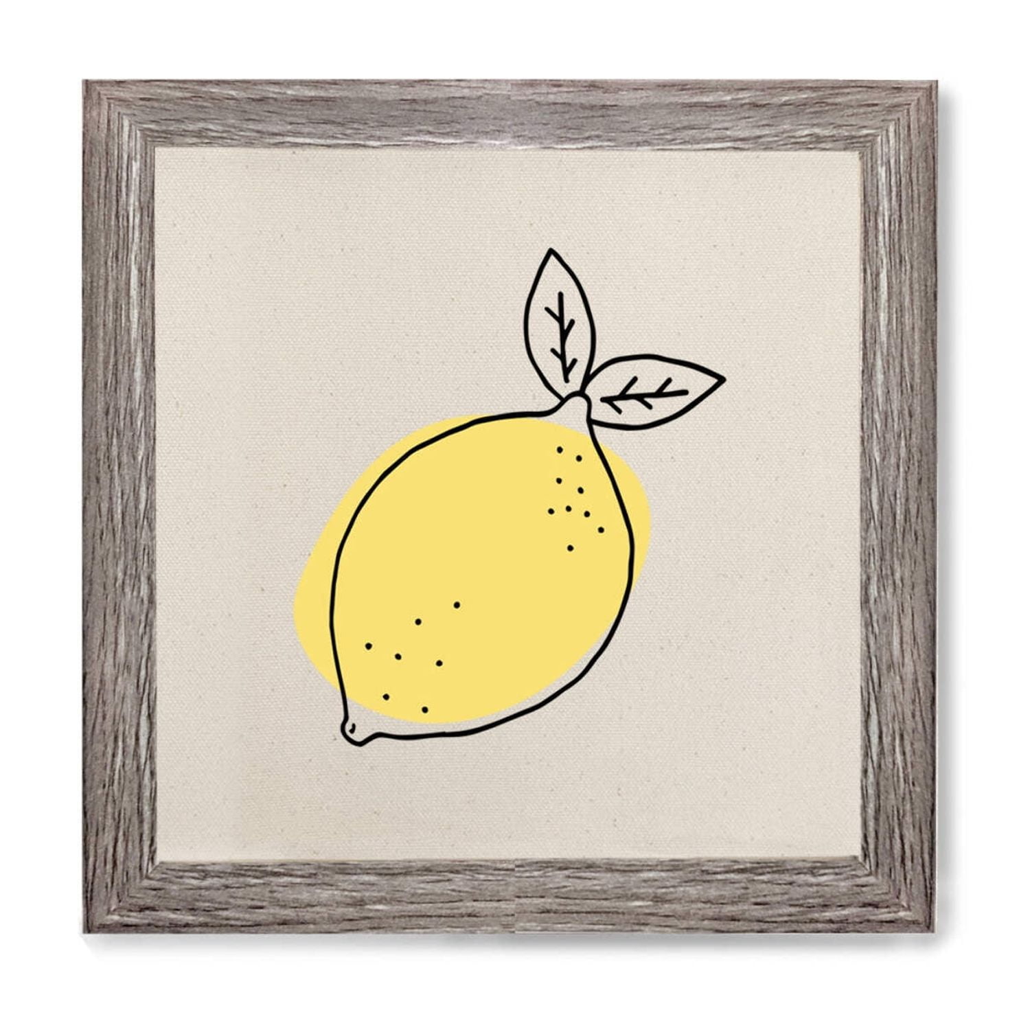 Lemon Canvas Kitchen Wall Art