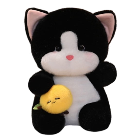 Lemon Cat Plush Toy, Stuffed Animal Doll, Cute Kawaii Plushie for Girls, Style D
