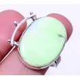 thumbnail image 1 of Lemon Chrysophrase 925 Sterling Silver Artisan Ring Adjustable (R64) A326, Gemstone Jewelry, Birthday Gift, Christmas Gift, 1 of 2