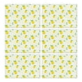thumbnail image 1 of Lemon Citrus Floral Placemats, Flax Linen Machine Washable Dining Table Mats, Set of 6 Heat Resistant and Wrinkle Free with Cute Fruit and Flower Pattern, 1 of 5