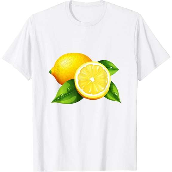 Lemon Citrus Fruit Cute Graphic T- for Men, Women, and Kids T-Shirt100% cotton