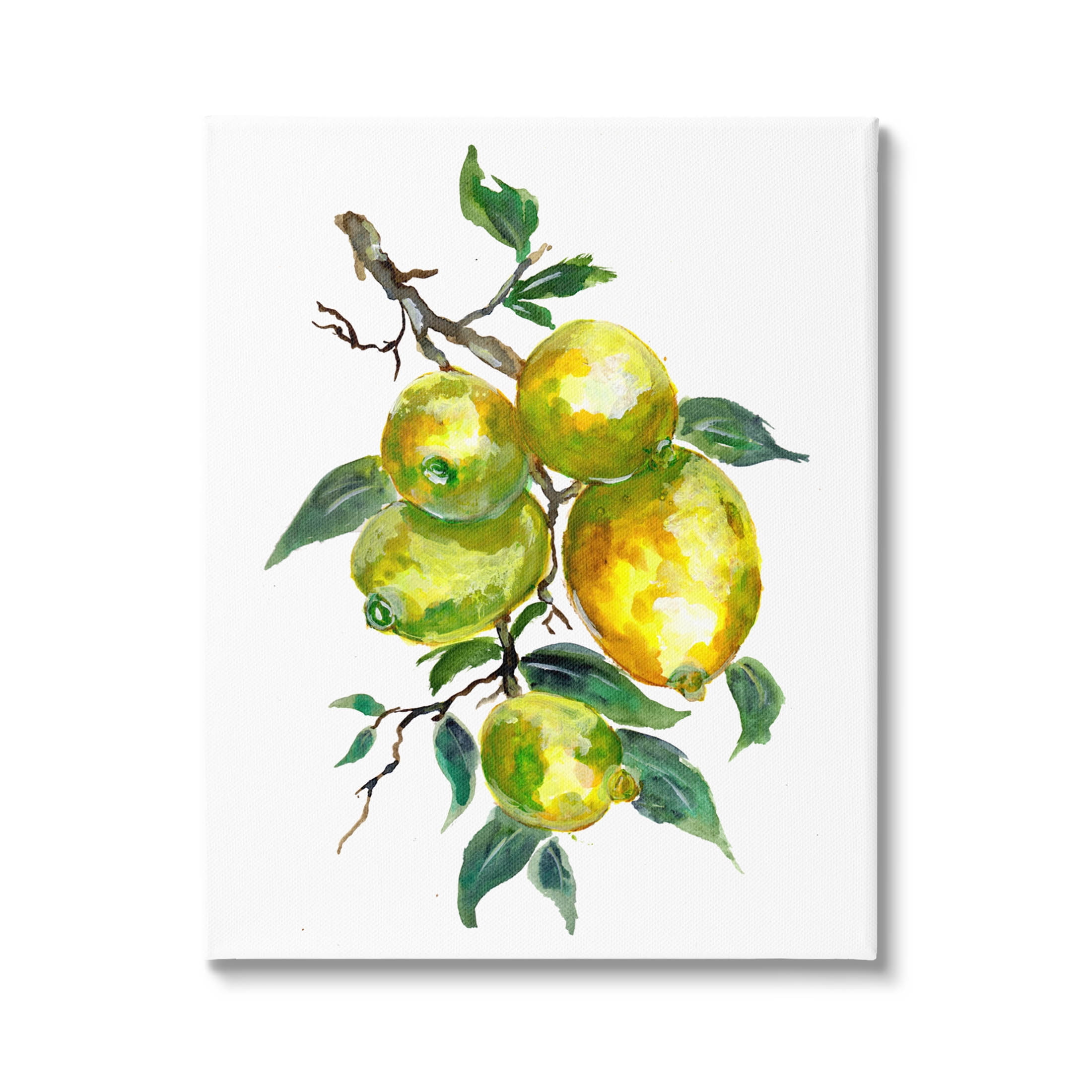 Lemon Citrus Fruit Tree Food & Beverage Graphic Art Gallery Wrapped Canvas Print Wall Art