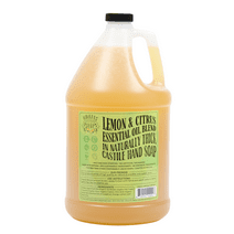Lemon Citrus Organic Liquid Castile Hand Soap 1 Gallon Refill Adams Handmade Soap