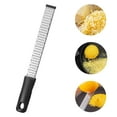 thumbnail image 1 of Lemon Classic Zester Grater with Handle, Kitchen Tool for Zesting Citrus Fruits & Finely Grating Parmesan Cheese, Garlic, Ginger, Coconut, Nutmeg, Wasabi, Chocolate etc, Stainless Steel, 1 of 6