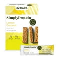 Lemon Coconut Protein Bars, Vegan Protein Bars Low Sugar High Protein, Gluten Free, 32 Pack
