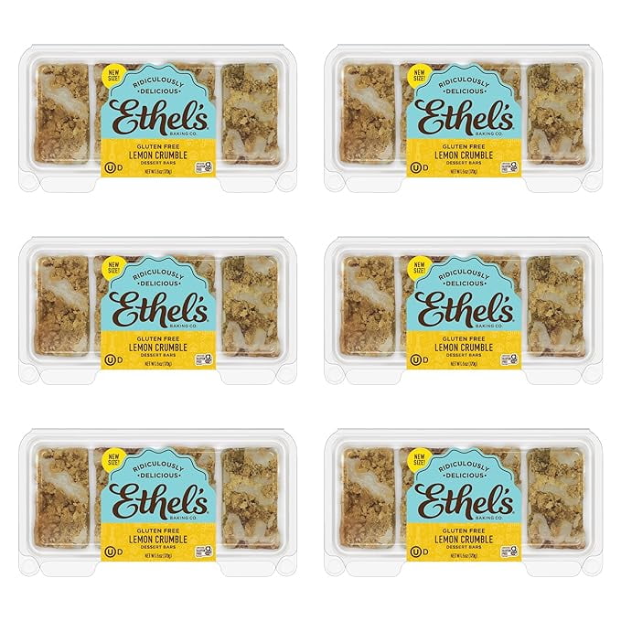 Lemon Crumble Dessert Bars - 24ct (1.5oz Bars), Gluten-Free