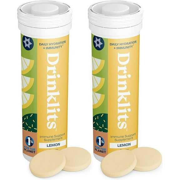 Lemon Daily Immune Support Tablets (2) Tube Bundle