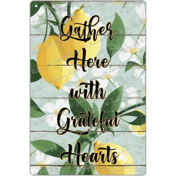 Lemon Decor For Kitchen, Lemonade Gifts, Inspirational Quote Decor, Lemon Theme Tin Signs, Fruit Botanical Poster Green Leaf Wall Art, Farmhouse Kitchen Vintage Metal Tin Signs 12x8 Inches