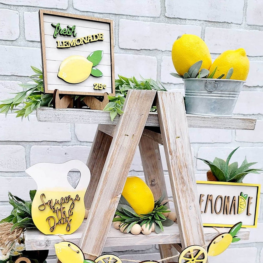 lemon-decor-tray-tiered-summer-sign-party-wood-farmhouse-signs-kitchen-table-decoration-wooden-rustic-themed-decorations-walmart-com for Farmhouse Style Free Lemon Printables Lemon Decor Tray Tiered Summer Sign Party Wood Farmhouse Signs Kitchen Table Decoration Wooden Rustic Themed Decorations - Walmart.com for Farmhouse Style Free Lemon Printables