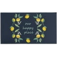 thumbnail image 1 of Lemon Decorative Welcome Doormat Colorful Spring/Summer Cute Floral Indoor Outdoor Non-Slip Door Mat Home Entryway Farmhouse Decor Front Rug for Outside Porch Entrance 30" x 17",Our Happy Place, 1 of 6