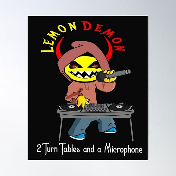 Lemon Demon Poster Wall Art, Modern Wall Decor For Living Room Bedroom, 8x12 UNFRAMED