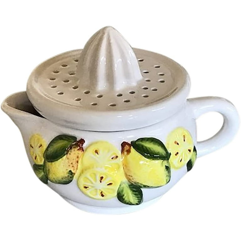 Lemon Design Ceramic Juicer Vintage Style Juicer for Lemon