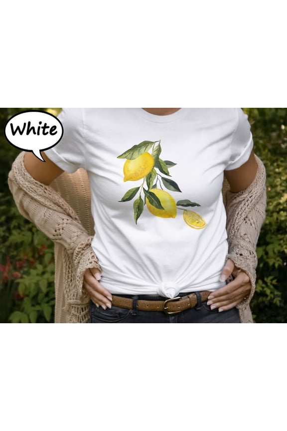 Lemon Design Shirt, Fresh Lemon T-Shirt, Lemon Sweatshirt, Fresh Fruit Lover Sweatshirt, Lemon Hoodie, Botanical Sweater All Size S-5Xl