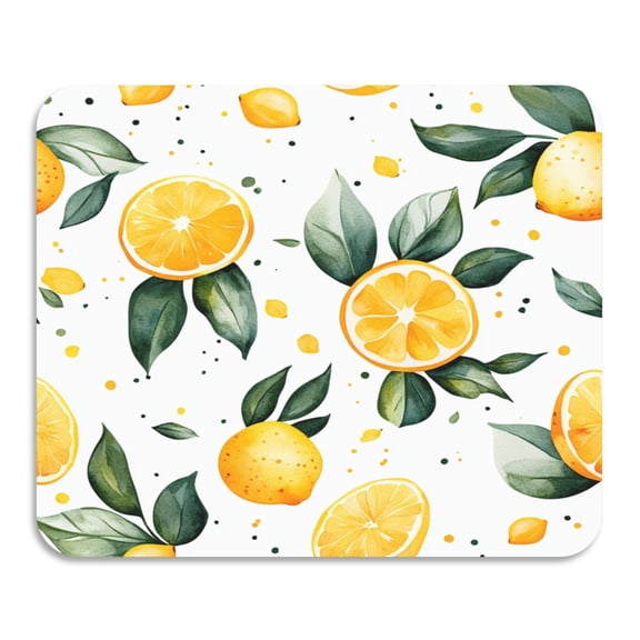 Lemon Diatomaceous Earth Water Absorbent Mat, Anti-Slip Rubber Backing, 15.7" x 11.8"