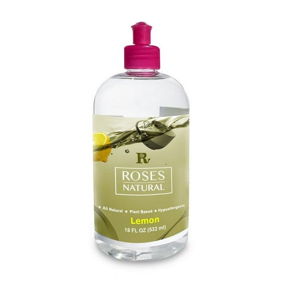 Lemon Dish Soap, Pure Natural Dish Soap, Vegan Dish Soap 18.00 Oz (2 PACK)