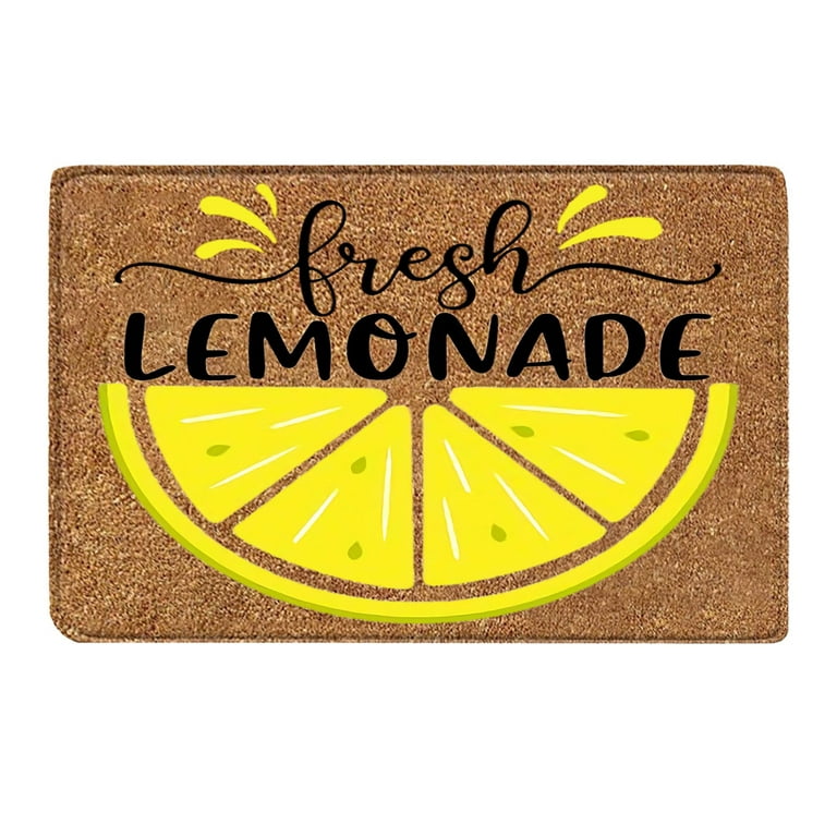 Lemon Outdoor Welcome Mat, Summer Doormats