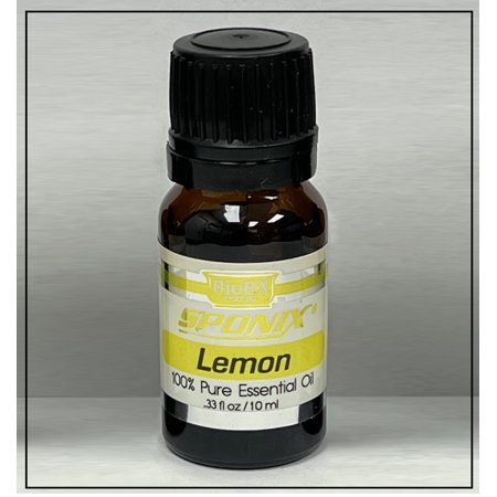 Lemon Essential Oil 10 ml (0.33 oz) for Aromatherapy | Made with 100% Pure Therapeutic Grade Essential Oils 10 ml by Sponix