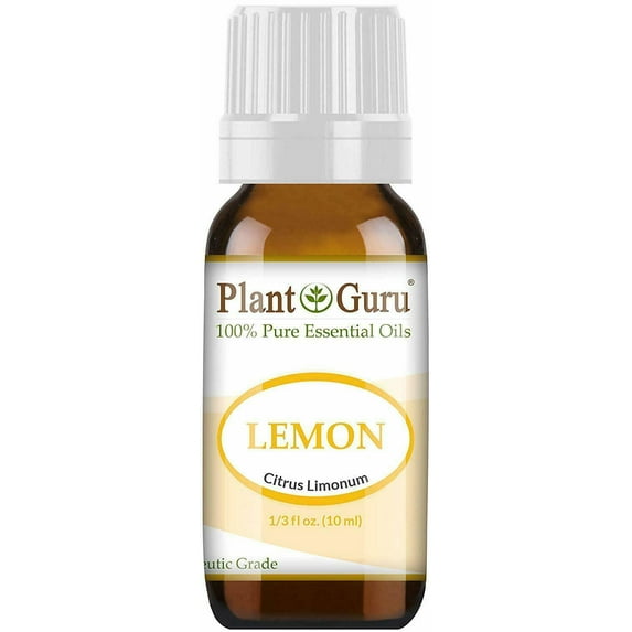Lemon Essential Oil 10 ml. 100% Pure Natural Undiluted Therapeutic Grade Cold Pressed From Fresh Lemon Peel, Great for Aromatherapy Diffuser, Relaxation and Calming, Natural Cleaner.