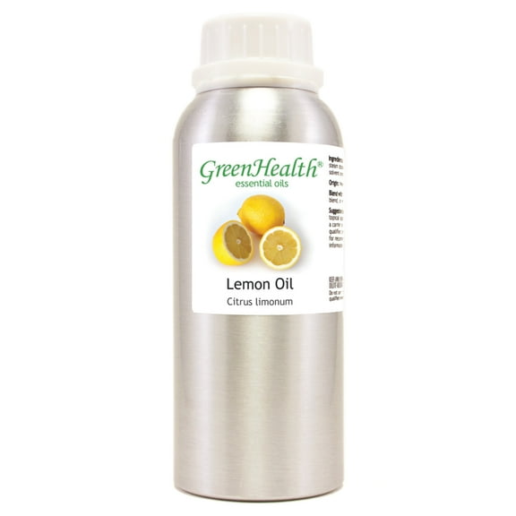 Lemon Essential Oil 8 fl oz (237 ml) Aluminum Bottle w/Plug Cap 100% Pure Essential Oil