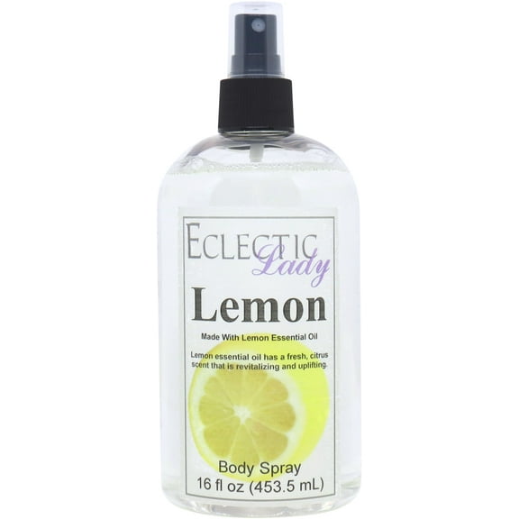 Lemon Body Spray, Eclectic Lady, Hydrating Mist, Unisex, 16 oz