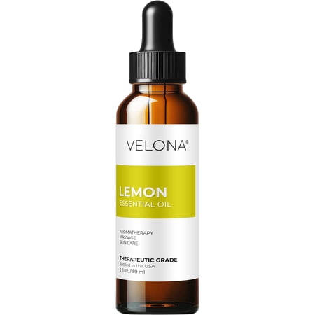 Lemon Essential Oil by Velona - 2 oz | Therapeutic Grade for Aromatherapy Diffuser