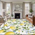 thumbnail image 1 of Lemon Eucalyptus Area Rug 6x9 FT, Non Slip Living Room Throw Carpet, Farm Country Leaf Plant Floral Fruit Washable Soft Large Floor Carpet Non-Shedding Rug for Bedroom Dining Room Play Room, 1 of 9