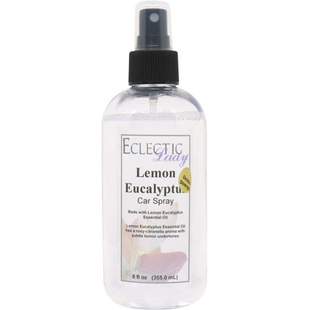 Lemon Eucalyptus Car Spray by Eclectic Lady (Double Strength), 8 ounces