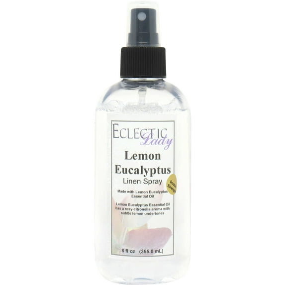 Lemon Eucalyptus Linen Spray (Double Strength), 8 ounces, Made With Lemon Eucalyptus Essential Oil