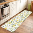 thumbnail image 1 of Lemon Eucalyptus Runner Rugs 2x6 ft Wildflowers Farm Country Fruit Leaf Plant Washable Hallway Rugs Non-Slip Floor Mats Absorbent Carpet Bedside Runners for Bedroom Kitchen Bathroom Laundry Room, 1 of 9