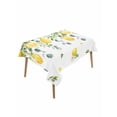 thumbnail image 1 of Lemon Eucalyptus Table Cloth, Farm Flower Fruit Country Boho Summer Waterproof Tablecloth for Rectangle Tables, Reusable Washable Fabric Table Cover for Restaurant Kitchen Dining Tables 52"x70", 1 of 6
