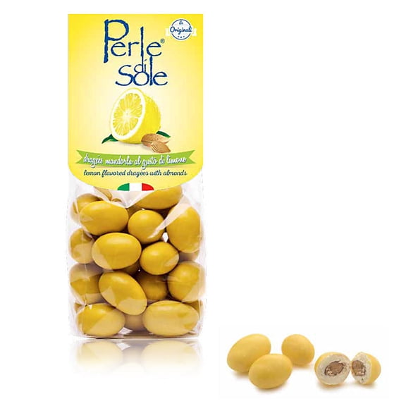 Lemon Flavored Chocolate Covered Almonds