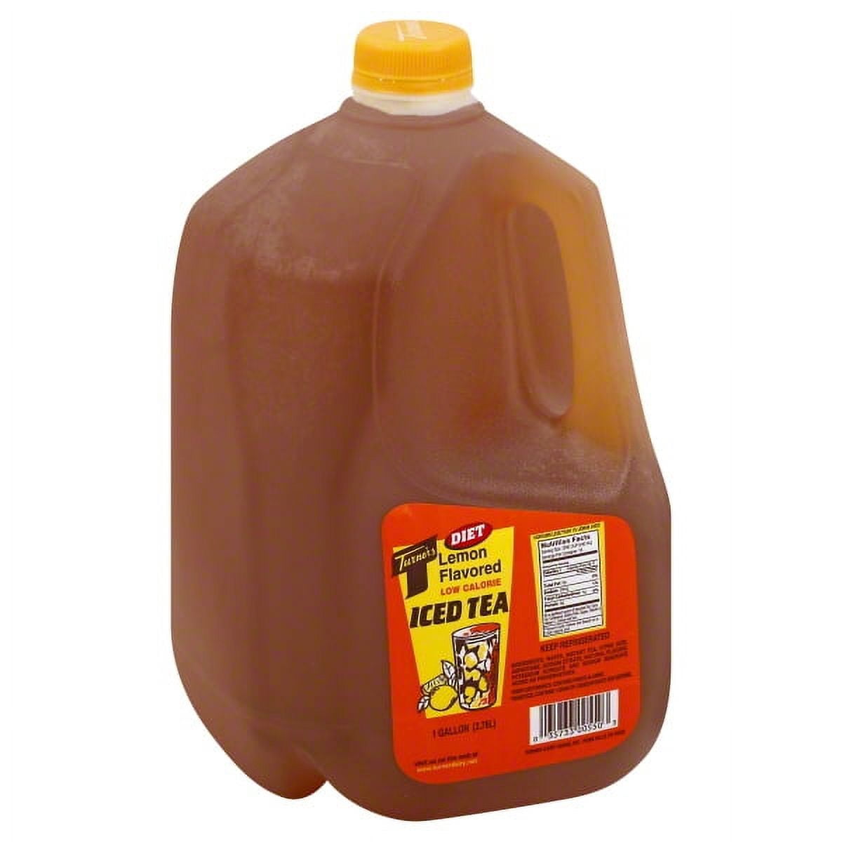 Lemon Flavored Iced Tea, 1 Gallon (Brand Turner's Diet, Type Bottled