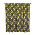thumbnail image 1 of Lemon Floral Fruit Shower Curtain for Bathroom, 72x84 Inches, Summer Yellow Fresh Retro Style with Hooks, I Love Lemons Bathroom Decor, 1 of 5