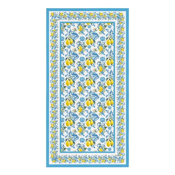 Lemon Flower Leaf Fruit Microfiber Kitchen Hand Towel Dish Cloth Tableware Household Cleaning Towel Utensils for Kitchen