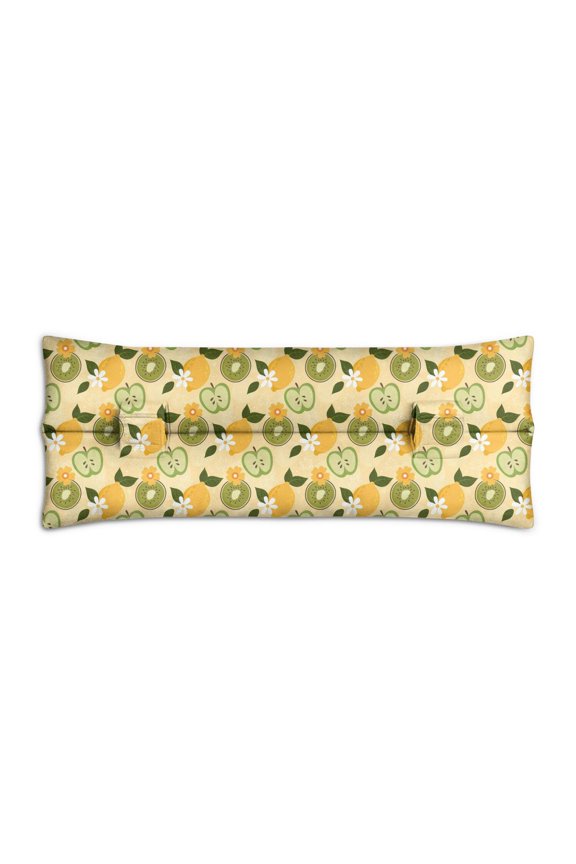 Lemon & Flowers Seatbelt Cushion Botanical Citrus Aesthetic, Soft Recovery Support for Abdominal Surgeries