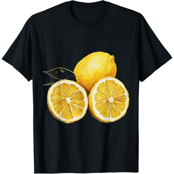 Lemon Fruit Motif Art Lemon T-ShirtFruitTastiX