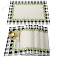 thumbnail image 1 of Lemon Fruit Summer Plaid Placemat Wedding Party Dining r Linen Table Mat Kitchen Accessories Table Napkin, 1 of 7