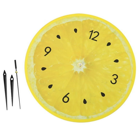 Lemon Fruit Wall Clock Clocks Home Decor Living Room Clock Tropical Fruit Wall Art Clock