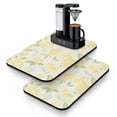 thumbnail image 1 of Lemon Fruits Dish Drying Mat Absorbing Drying Mat for Kitchen Counter Collapsable Kitchen Drying Mat for Kitchen Countertops (19.5x12in,Set Of 2), 1 of 7