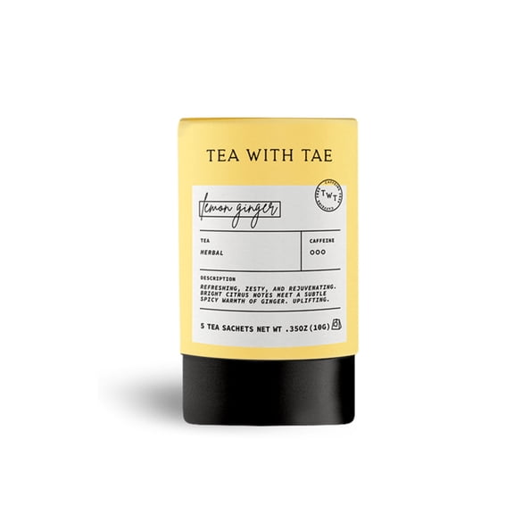 Lemon Ginger Mini Tea Tube (5 tea bags)