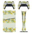 thumbnail image 1 of Lemon Green White Plaid PS5/PS5 Pro/PS5 Slim Digital Disc Skin Sticker For Console And Controller Skins, 1 of 7