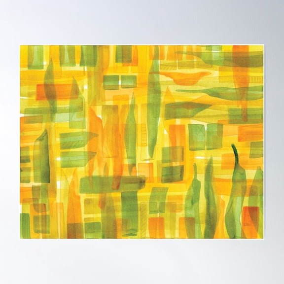 Lemon Grove Diagram Poster Wall Art, Modern Wall Decor For Living Room Bedroom, 8x12 UNFRAMED