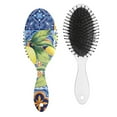 thumbnail image 1 of Lemon Hair Brush, Modern Yellow Lemons Print Paddle Brush, Fresh Summer Floral Pattern, Cute Retro Design, Soft Bristle Brush for Wet and Dry Hair, 1 of 8
