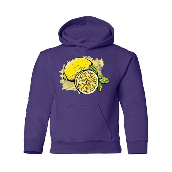 Lemon Hoodie Juniors -SPIdeals Designs,  Large