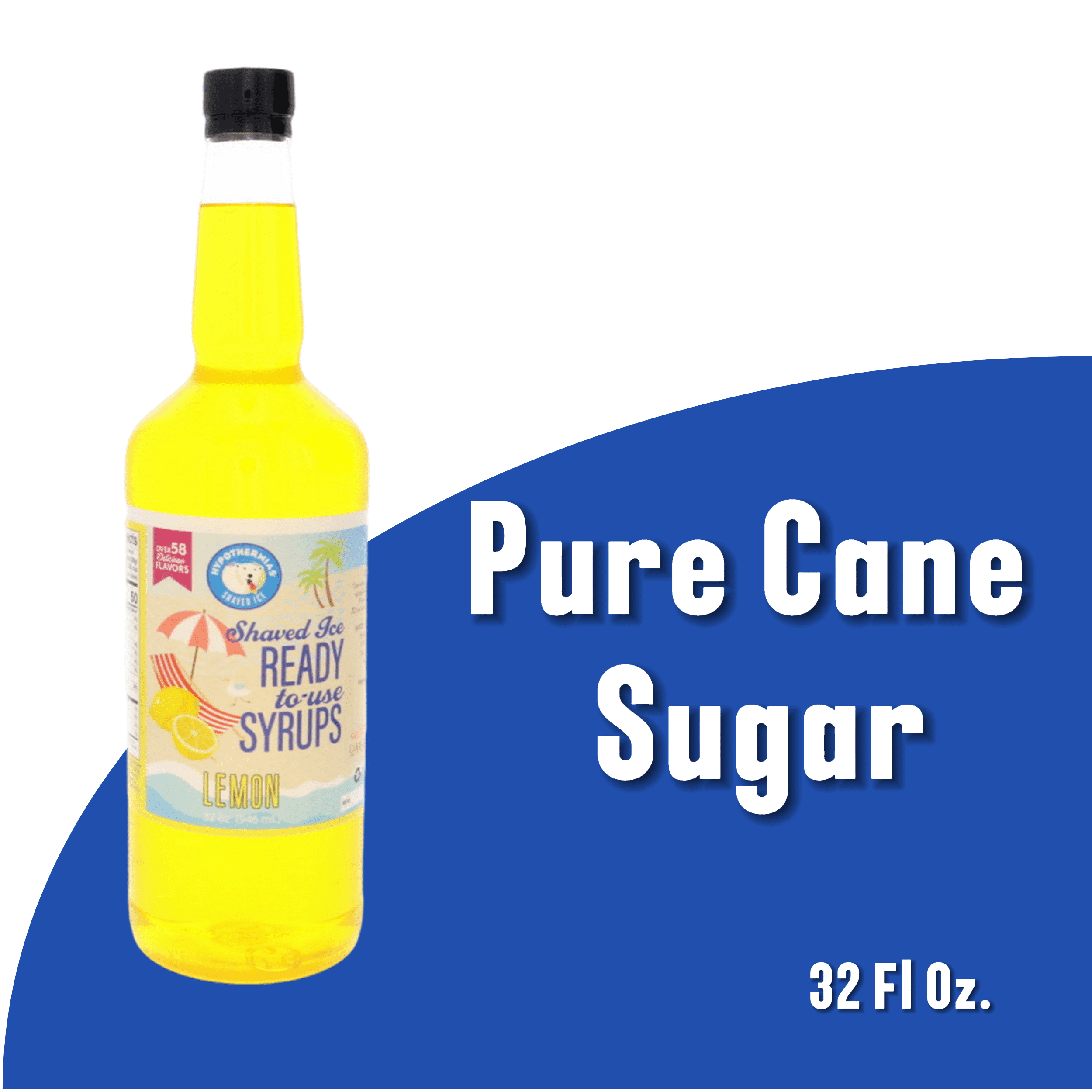 Lemon Hypothermias Hawaiian Snow Cones Flavor Syrups for Drinks, Coffee