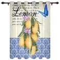 thumbnail image 1 of Lemon Idyllic Plaid Fruit Window Treatments Curtains Living Room Window Curtain Modern Bedroom Kitchen Home Decor Drapes, 1 of 2