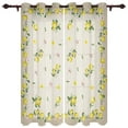 thumbnail image 1 of Lemon Idyllic Plaid Fruit Window Treatments Curtains Living Room Window Curtain Modern Bedroom Kitchen Home Decor Drapes, 1 of 2