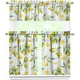 thumbnail image 1 of Lemon Kitchen Curtains,Lemon Kitchen Curtains Sets for Windows,Farmhouse Kitchen Curtain Sink Window Valance 3 Piece Set,Lemon Kitchen Decor for Living Room 54x36 Inches, 1 of 6