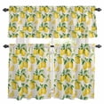 thumbnail image 1 of Lemon Kitchen Curtains Sets for Windows 24 Inch Length, Farmhouse Fruit Rustic Country Summer Plant Rod Pocket Window Treatments Tier Curtains and Valances Set for Bedroom/Bathroom, 1 of 8